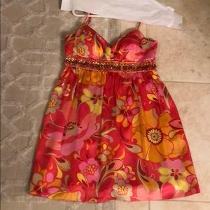 Bright Floral Mini Dress